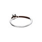 Brown leather bracelet with butterfly ornament PUL2614