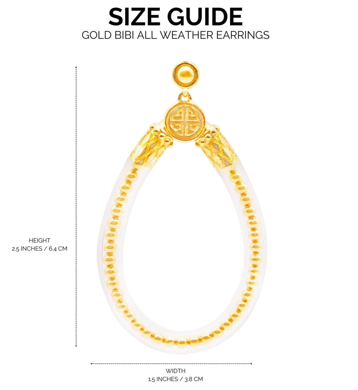 GOLD BIBI ALL WEATHER BUDHAGIRLS EARRINGS