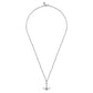 925 Sterling Silver Anchor Pendant Necklace NKM2108-22SVJJJ