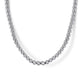 2.5mm 925 Sterling Silver Men’s Solid Round Box Chain Necklace NKM2267-22SVJJJ