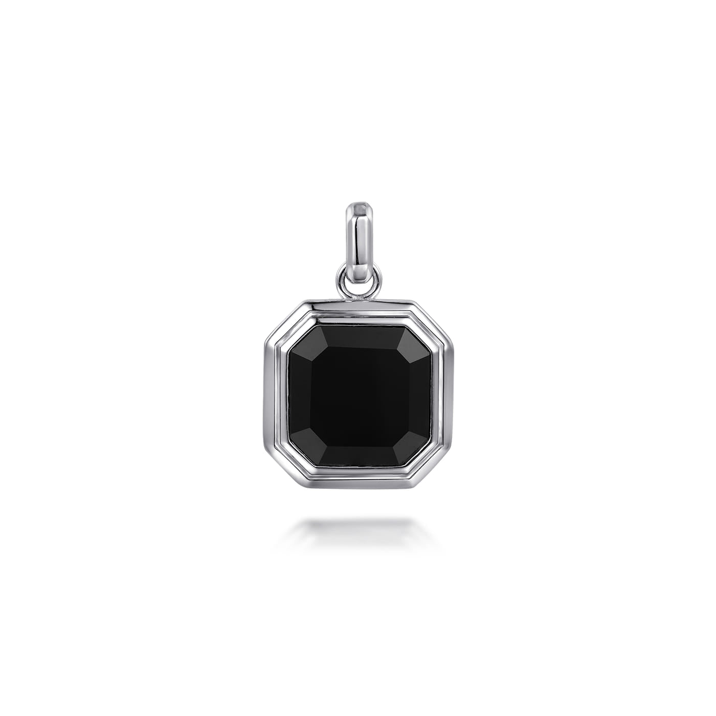 925 Sterling Silver Onyx Pendant PTM20169SVJOX