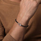 Beaded Bracelet Anchor 925 Sterling Silver Onyx 4mm TBM20038SVJOX
