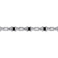 925 Sterling Silver Onyx Cylinder Beaded Men’s Bracelet TBM2169SVJOX