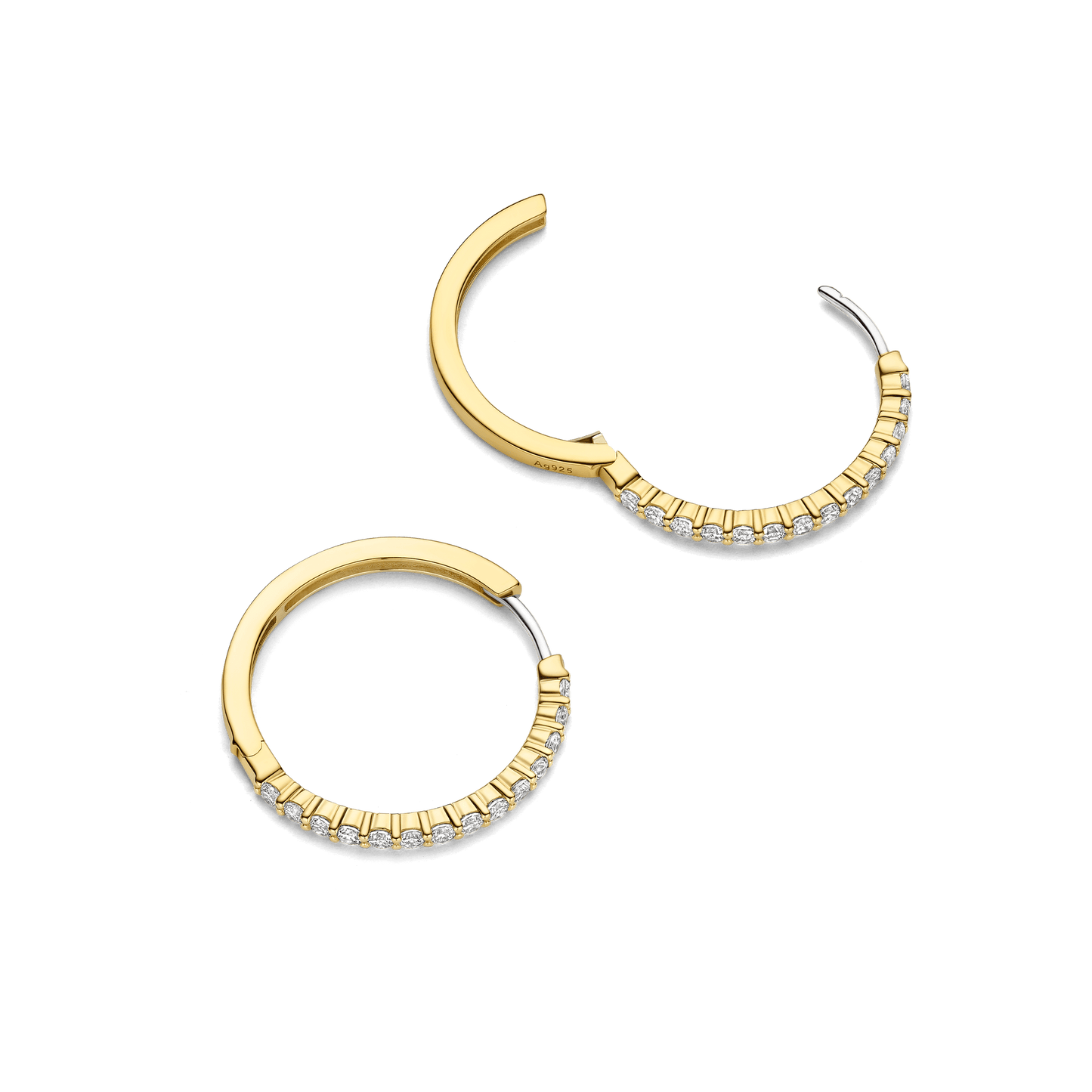 Ti Sento Tennis Oversized Hoops 78078ZY