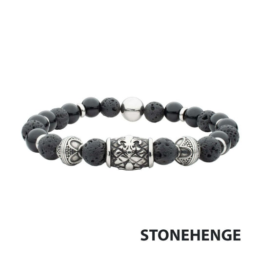 Black Onyx & Lava Stone BRBD545