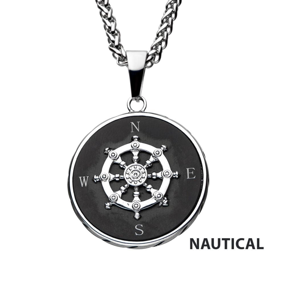 Stainless Steel Black IP Ship's SSP21375NK1