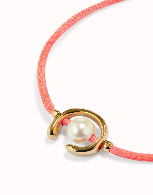 Pulsera hilo con perla gold