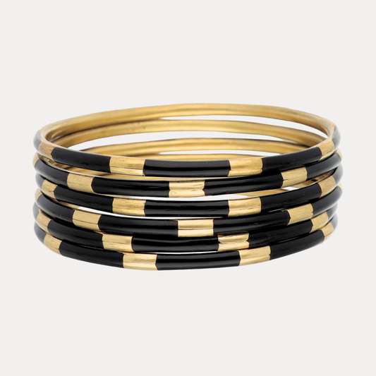 Budhagirl Black Veda Bangles