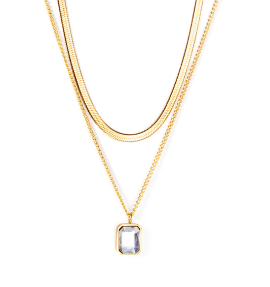 Rose Double Necklace