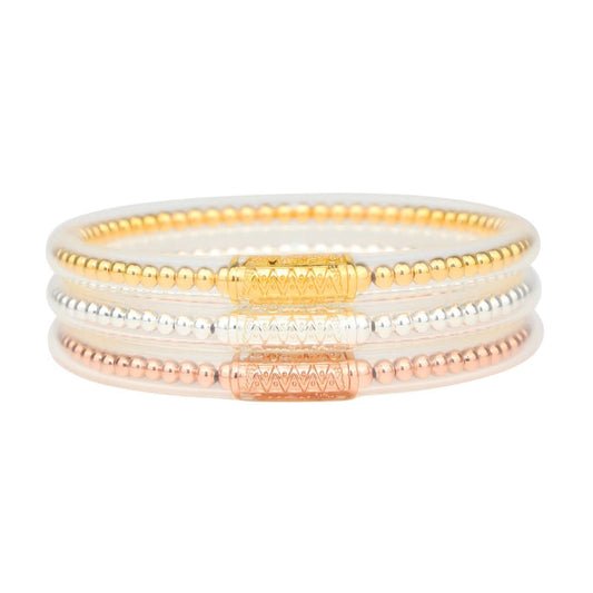 BIBI PRE ORDER ALL WEATHER BANGLES® (SET OF 3) - SERENITY PRAYER