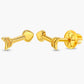 14k Love Heart Arrow Girl Earrings