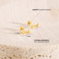 14k Love Heart Arrow Girl Earrings