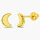 14k Crescent Moon Earrings