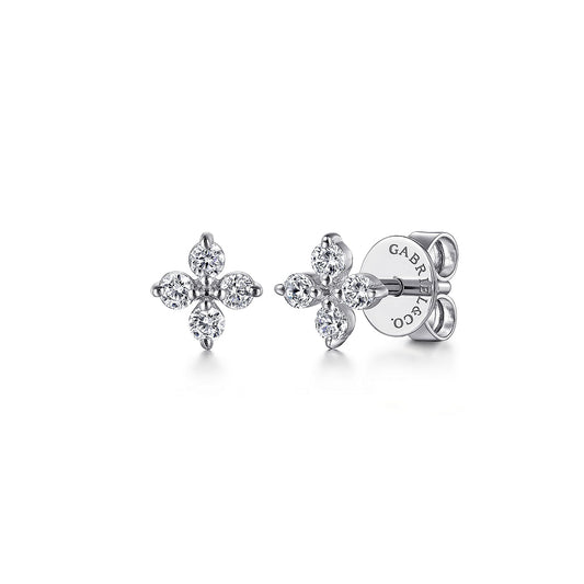 Gabriel & Co. 14K White Gold Diamond Stud Earrings EG13749W45JJ