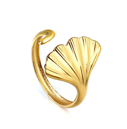 Ginkgo Leaf Ring