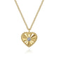 Gabriel & Co. Diamond Cut - 14K White And Yellow Gold Diamond And Heart Pendant Necklace NK7063M45JJ