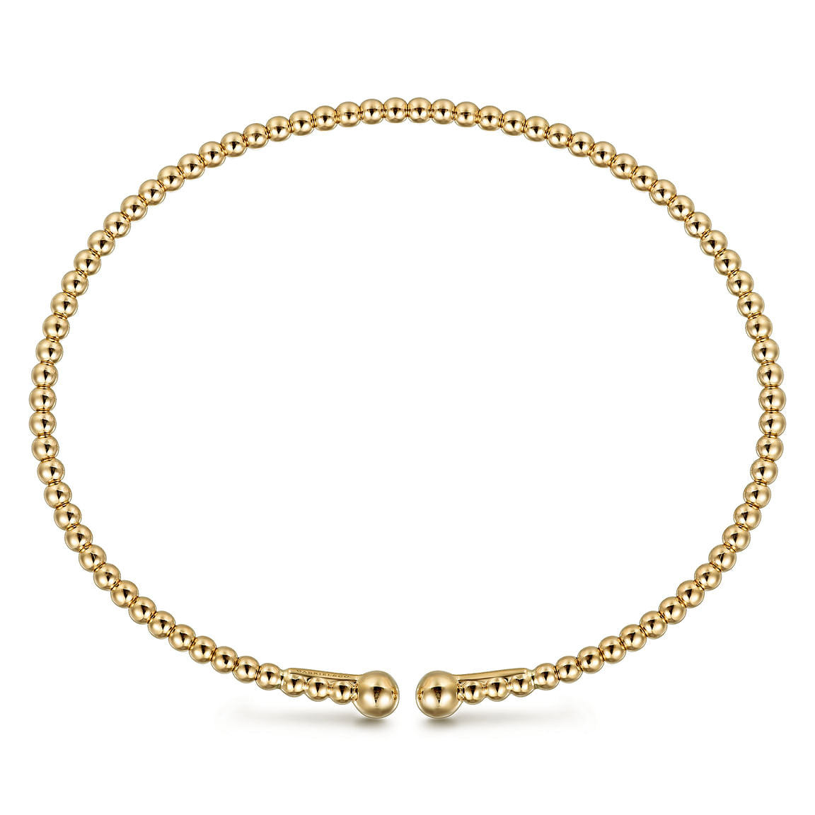 Gabriel & Co. Split 14K Yellow Gold Beaded Bujukan Bangle BG4107- 6Y4JJJ.LOCK