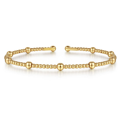 Gabriel & Co. 14K Yellow Gold Bujukan Split Bangle BG4603-57Y4JJJ