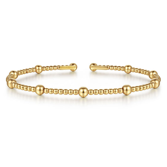 Gabriel & Co. 14K Yellow Gold Bujukan Split Bangle BG4603-57Y4JJJ