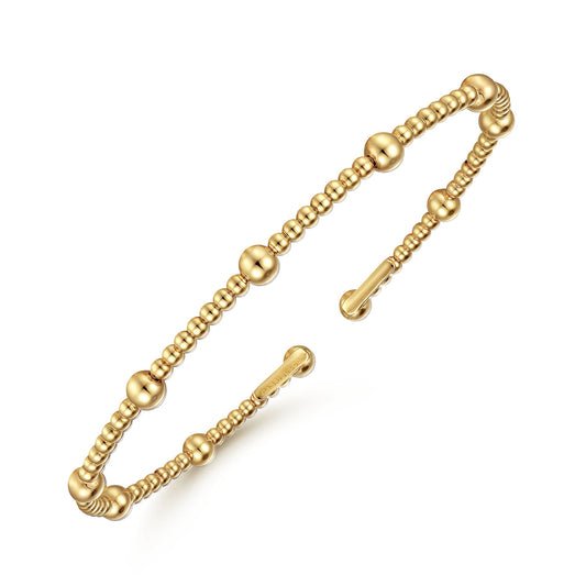Gabriel & Co. 14K Yellow Gold Bujukan Split Bangle BG4603-57Y4JJJ