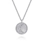 Gabriel & Co.  925 Sterling Silver Diamond Bujukan Moon Medallion Pendant Necklace NK7912SV5JJ