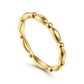 Gabriel & Co. 14k Yellow Gold Orzo shape and Bujukan Bead Station Stackable Ring LR2166Y4JJJ