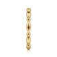 Gabriel & Co. 14k Yellow Gold Orzo shape and Bujukan Bead Station Stackable Ring LR2166Y4JJJ