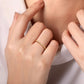 Gabriel & Co. 14k Yellow Gold Orzo shape and Bujukan Bead Station Stackable Ring LR2166Y4JJJ