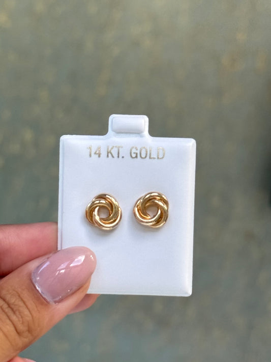 Oro 14k Nudo Earrings