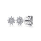 Gabriel & Co. Floral-14k White Gold Cluster Diamond Flower Stud Earrings EG14026W45JJ