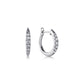Gabriel & Co. 14k White Gold Classic Round 15mm Diamond Huggie Earrings EG13327W45JJ