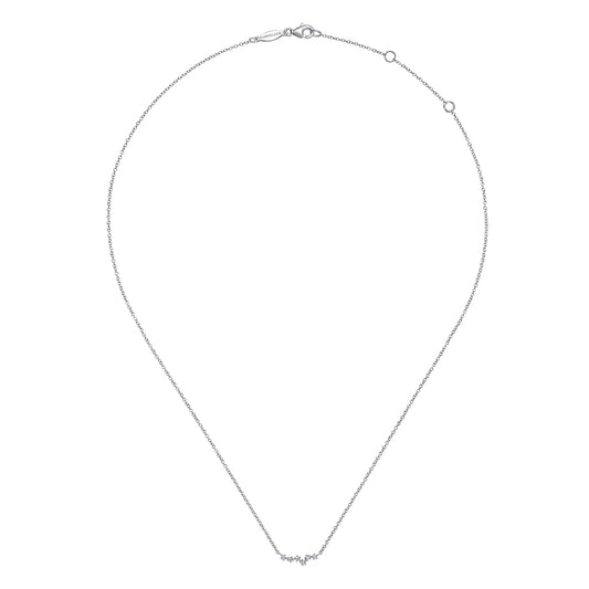 Gabriel & Co. 14K White Gold Diamond Constellation Bar Necklace NK6118W45JJ