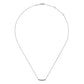 Gabriel & Co. 14K White Gold Curved Pave Diamond Bar Necklace NK5989W45JJ