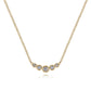 Gabriel & Co. 14K Yellow Gold Curved Diamond Bar Necklace NK5424Y45JJ