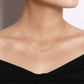 Gabriel & Co. 14K Yellow Gold Curved Diamond Bar Necklace NK5424Y45JJ