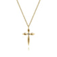 Gabriel & Co. 14K Yellow Gold Diamond Cross Pendant Necklace NK6408Y45JJ