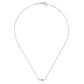 Gabriel & Co. 14K White Gold Sideways Curved Diamond Cross Necklace NK4345W45JJ