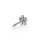 Gabriel & Co. 14K Yellow Gold 925 Sterling Silver Diamond Flower Stud Earrings EG15426MZ5JJ
