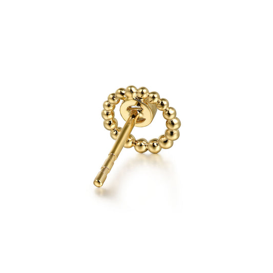 Gabriel & Co. 14K Yellow Gold Bujukan and White Sapphire Stud Earrings EG15162Y4JWS