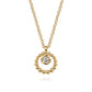 Gabriel & Co. 14K Yellow Gold Bujukan and White Sapphire Pendant Necklace NK7660Y4JWS