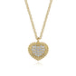 Gabriel & Co. 14K Yellow Gold Diamond Bujukan Heart Necklace NK7440Y45JJ