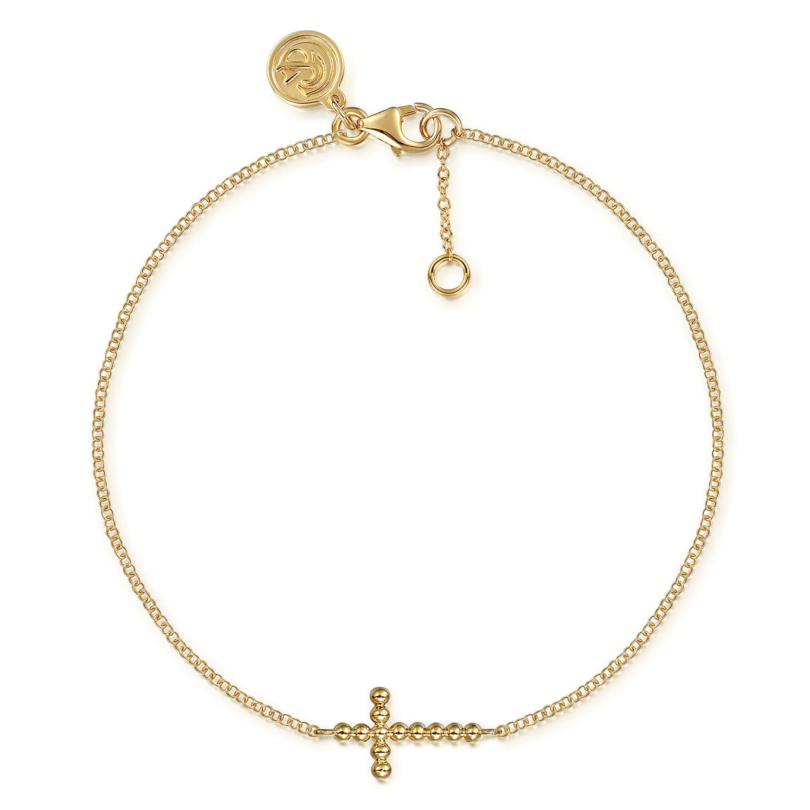 Gabriel & Co. 14K Yellow Plain Gold Bujukan Cross Bracelet TB5006Y4JJJ