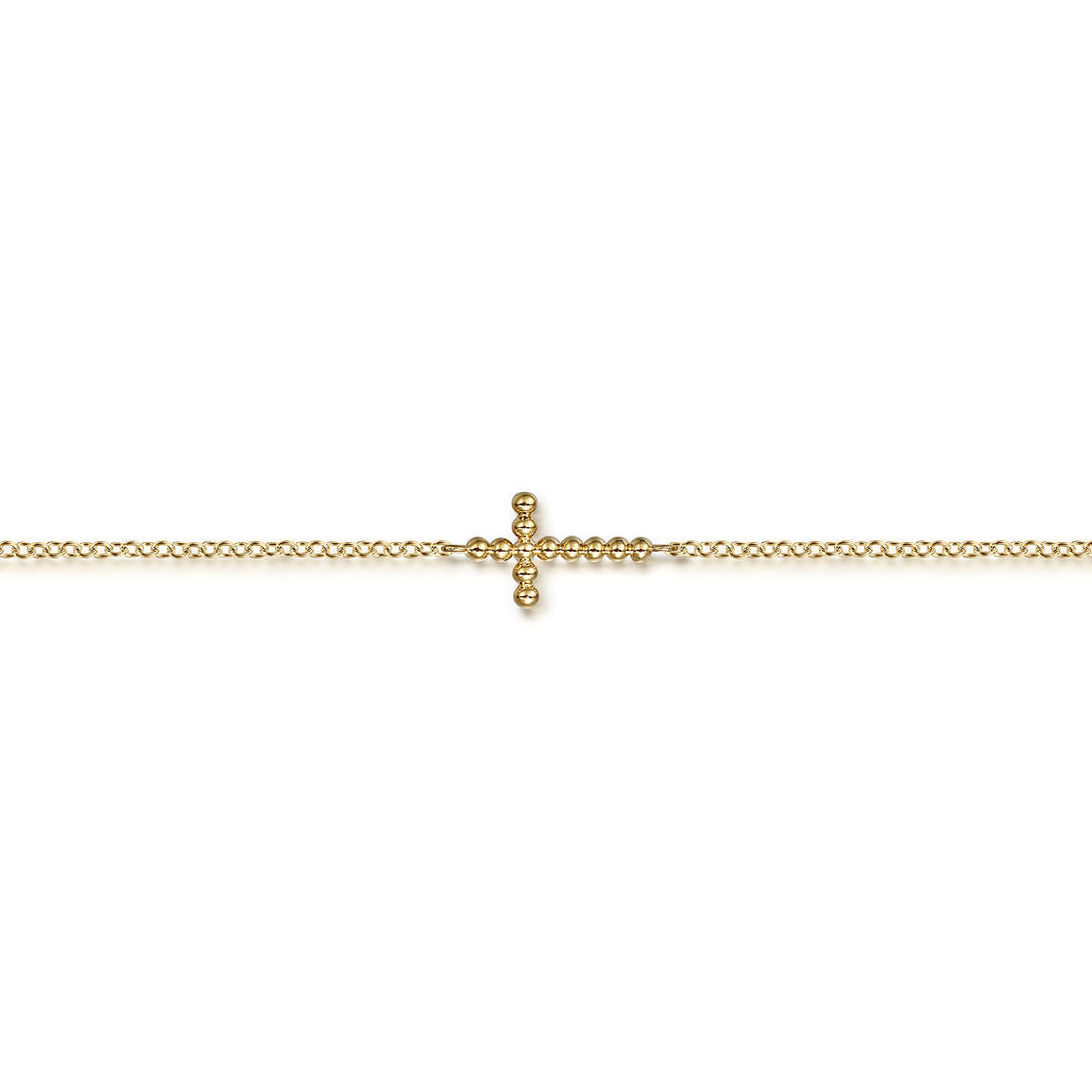 Gabriel & Co. 14K Yellow Plain Gold Bujukan Cross Bracelet TB5006Y4JJJ