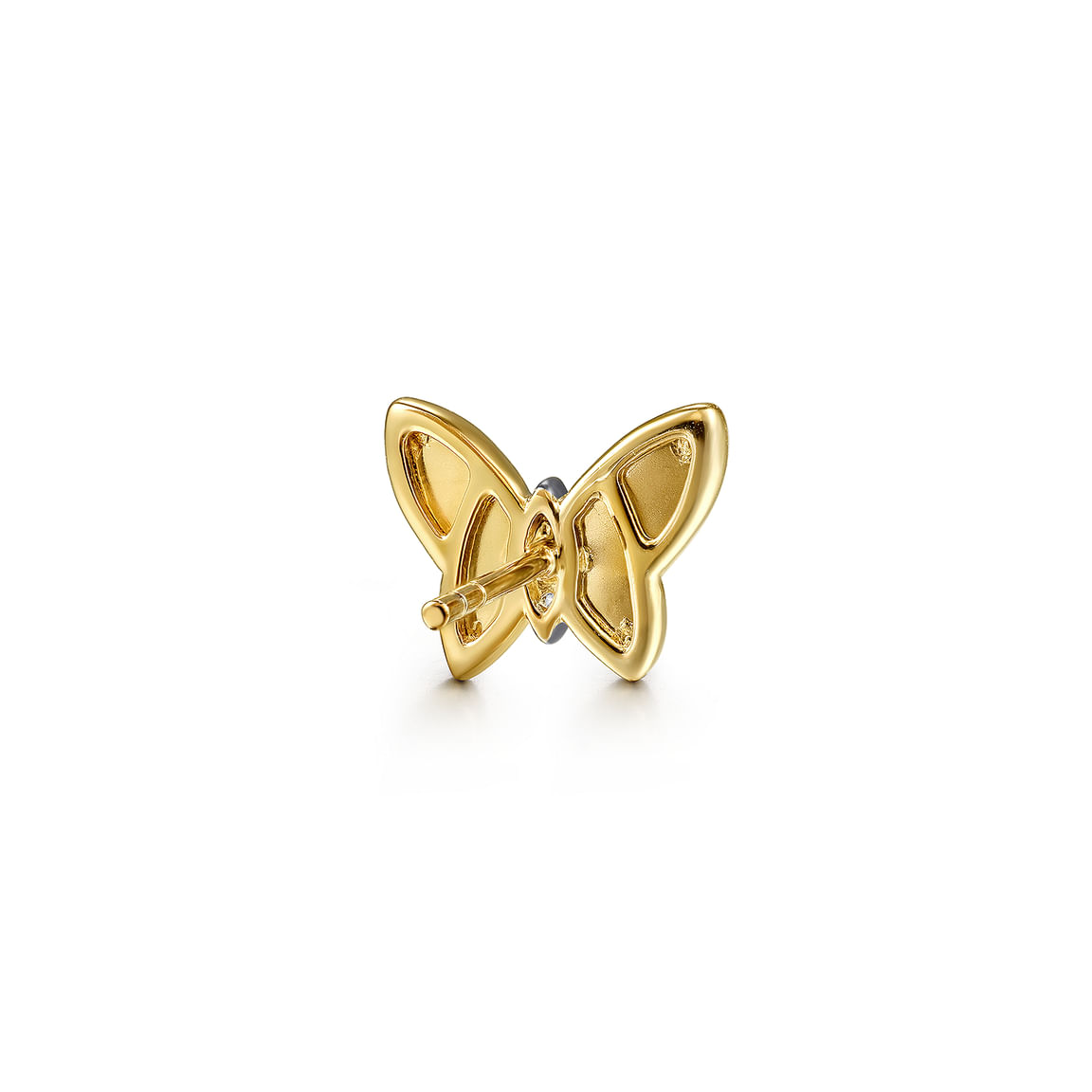 Gabriel & Co. Butterfly - 14K Yellow Gold Diamond Butterfly Stud Earrings EG15168Y45JJ