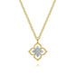 Gabriel & Co. 14K Yellow Gold Clover Diamond Pendant Necklace NK6868Y45JJ