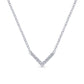 Gabriel & Co. 14K White Gold Diamond Chevron Necklace NK5423W45JJ