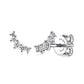 Gabriel & Co. 14k White Gold Curved 5 Stone Diamond Stud Earrings EG14210W45JJ