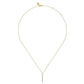 Gabriel & Co. 14k Yellow Gold White Sapphire Bar Neckacle NK7671Y4JWS