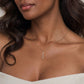 Gabriel & Co. 14k Yellow Gold White Sapphire Bar Neckacle NK7671Y4JWS