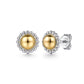 Gabriel & Co. 925 Sterling Silver and 14k Yellow Gold Fashion Stud Earrings EG14450MZJJJ